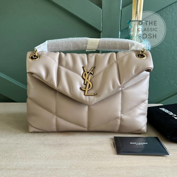 Saint Laurent Handbags - ❌SOLD❌Saint Laurent Loulou Puffer Small Darke Beige Gold HW